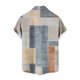 thumbnail image 5 of Camisa Hawaiana para Hombres Imprimir Botón de Manga Corta Girar Hacia Abajo Cuello Blusa Poliéster Spandex, Casual Hawaiano Playa Superior, 5 of 5