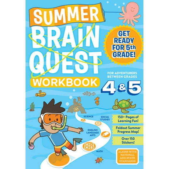 Pre-Owned Summer Brain Quest: Between Grades 4 & 5 (Paperback) 0761189203 9780761189206