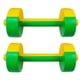 thumbnail image 1 of 1 par de mancuernas de plástico para niños, juguete para levantamiento de pesas, equipo de gimnasia, accesorios de educación temprana para niños, gimnasio en casa (verde y amarillo), 1 of 7