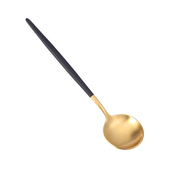 OUNONA Stainless Steel Spoon Golden Color Highly Rust Resistant for Kitchen Utensil Use 304 Grade