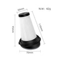 thumbnail image 6 of Replacement for  ZR005202 Washable HEPA Filter Vacuum Cleaner Filter Elements Parts Accessories 2Pcs, 6 of 6