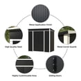 thumbnail image 7 of GangMei Metal Outdoor Storage Shed 6 FT 4 FT Tool Shed Storage with Sliding Door, 7 of 7