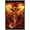 Barnwood Framed Version, variant on Ruth Thompson - Dragonblade Flameblade Wall Poster, 14.725" x 22.375"