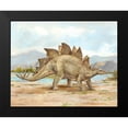 thumbnail image 2 of Harper, Ethan 14x12 Black Modern Framed Museum Art Print Titled - Dinosaur Illustration I, 2 of 5
