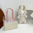 thumbnail image 4 of Sac Fourre-Tout Transparent Clair Multi-Usage Résistant à l'Usure Antichoc Grande Capacité avec Poignées Sac de Rangement pour Papeterie Étudiant Magasinage, 4 of 10
