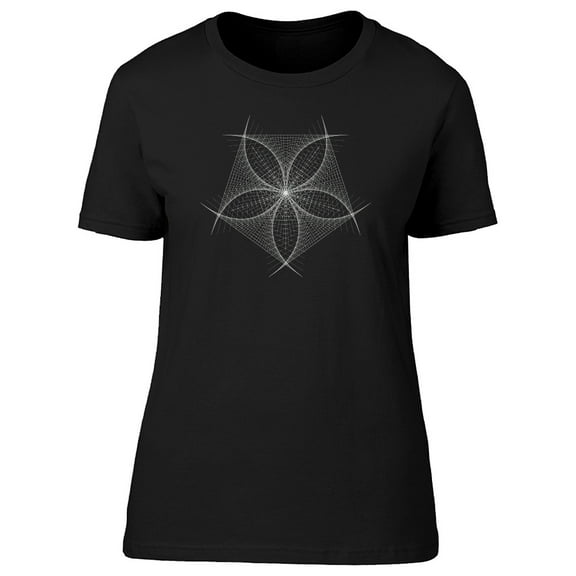 White String Flower Art Tee Men's -Image by Shutterstock