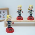 thumbnail image 2 of Yvsxxv 1 Firefighter Solar Powered Dancing Figurines & Knick-Knacks Car Dashboard Decor for Home Desk, 2 of 7