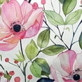 thumbnail image 6 of WYYP Flowers Leaves Berries Round Tablecloth 100% Polyester Waterproof Resistant Fabric White, 6 of 8