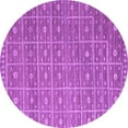 thumbnail image 1 of Ahgly Company Indoor Round Abstract Purple Modern Area Rugs, 8' Round, 1 of 4