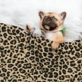 thumbnail image 3 of Pofeuu Leopard Print-1 Print Puppy Blanket,Dog Blankets,Pet Blanket Cozy Cat Blankets for Indoor Cats, Fuzzy Pet Blanket for Kitten Doggy Dog Blankets-Large, 3 of 8