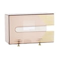 thumbnail image 3 of Dispensador de almacenamiento multifuncional extraíble de montaje en pared para servilletas, soporte de pañuelos rectangular, para encimera, hotel de Rosado perfecl Estuche de pañuelos, 3 of 7