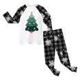 thumbnail image 5 of Cathalem Christmas Pjs Matching Sets Baby Christmas Matching Jammies Kids Holiday Sleepwear Set White 7-8 Years, 5 of 6