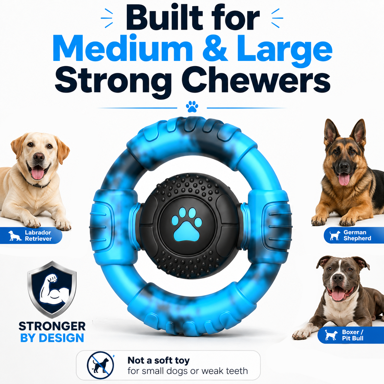 QDAN Durable Dog Chew Toy for Aggressive Chewers photo 2