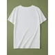thumbnail image 3 of Camiseta con gráfico de la diosa del amor de San Valentín para mujer: manga corta informal, cuello redondo, lavable a máquina, blanca con diseño de corazón rojo. Ideal como regalo de San Valentín para, 3 of 7