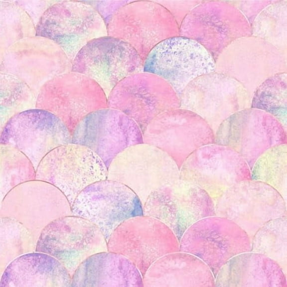 Luxury Fish Scale Self Adhesive Wallpaper Pink Waves Peel and Stick Wallpaper Removable Contact Paper for Living Room/Bedroom/Bathroom 17.7"x118"