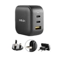 thumbnail image 1 of Cargador MINIX NEO P1 Turbo de pared GaN de 66 W, 3 puertos, 2 puertos USB-C, 1 x USB-A, 1 of 7