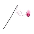 thumbnail image 3 of DOLITY Cat Feather Toys with Bells 57cm String Catcher Exerciser Accompany Activity Cat Pink, 3 of 9