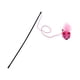 thumbnail image 3 of Juguete interactivo para gatos de 57 cm con cuerda y plumas para cachorros de interior. Rosado, 3 of 9