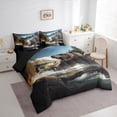 thumbnail image 3 of Castle Fairy Boys Girls Big Bass Fish Animal Bear Twin Bedding Sets 7-Piece,Fishing And Hunting Bedding Comforter Set Microfiber,Jungle Wildlife Breathable Sheet Sets,Luxury Bedroom Decor,Reversible, 3 of 8