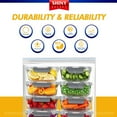 thumbnail image 4 of [ 10 COUNT ] JUMBO SIZE - 8 GALLON - HUGE Big Resealable Bag with Zipper Top for Storage - X-Large Size for Seasonal Clothing, Blankets, Bedding, Towels, Sports, Travel, Moving, On the Go - 22" x 24", 4 of 8