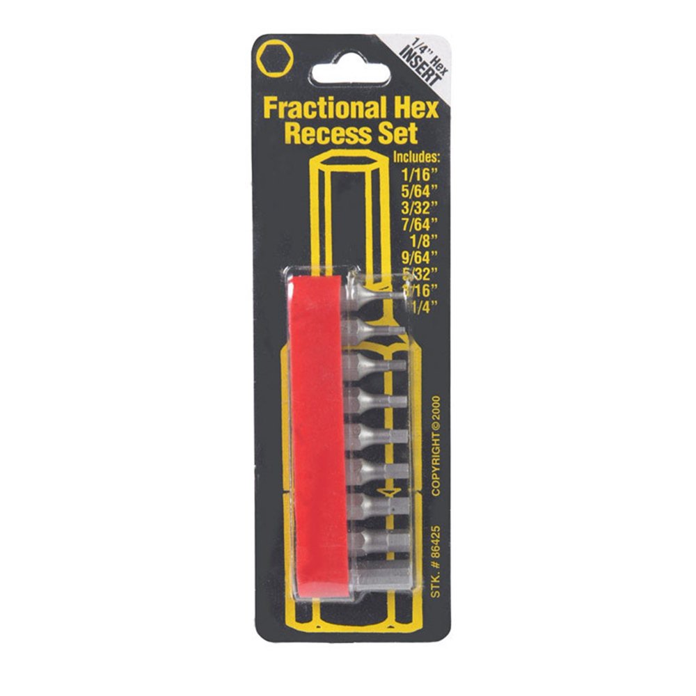 BIT INSERT SET HEX 9PC