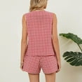 thumbnail image 5 of Women’s Summer Casual 2 Piece Short Sets 2026 Button Suit Vest Tops Shorts Dressy Business Work Outfits 2 Piece Sets For Women, 5 of 9