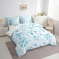 thumbnail image 2 of Manfei Bow-tie Cherry Bed in a Bag Full size, Blue Bed Set, Kawaii Ribbon Bow Reversible Bedding Full Size, Super Cozy Bedroom Decorative, 7-Piece, 2 of 6