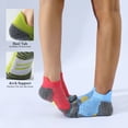 thumbnail image 5 of Honeysea 6 Pairs Cotton Ankle Socks, Breathable Cushioned Running Socks for Women Men Athletic Low Cut Ankle Socks with Heel Tab, 5 of 7
