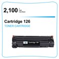 thumbnail image 2 of Cool Toner Compatible Toner Replacement for Canon 126 High Yield (Black, 2-Pack), 2 of 7