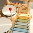thumbnail image 5 of Juego de batería 7 en 1 para niños (para niños pequeños), instrumentos musicales para bebés, juguetes musicales preescolares Montessori, juego de batería para niños, 5 of 5