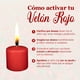 thumbnail image 3 of Vela Roja Velón Rojo 7 cm Limpias y Armonizaciones, 3 of 8