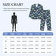 thumbnail image 4 of Balery Dinosaur Pijama para Hombre de Dos Piezas con Manga Larga, Conjunto de Dormir y Descanso Suave con Bolsillos-Large, 4 of 7