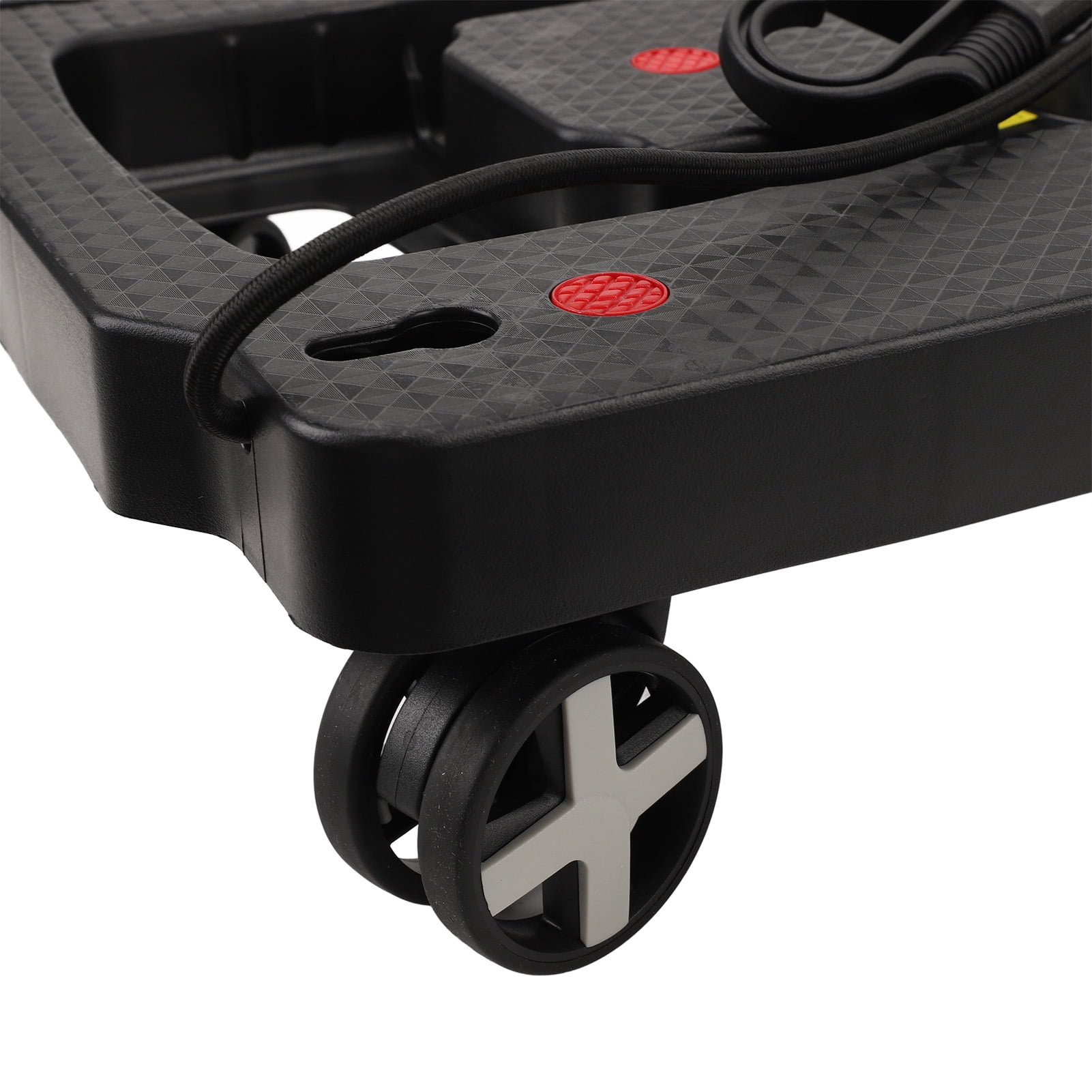 BIMZUC Folding Hand Truck Flat Cart with Wheels Portable Multifunctional Utility Dolly Platform Cart for Shopping Travel Groceries and Moving Heavy Luggage Black