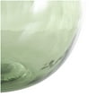 thumbnail image 6 of DecMode 12" Handmade Wide Spanish Bottle Neck Ombre Green Recycled Glass Vase, 6 of 14