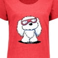 thumbnail image 4 of Inktastic Summertime Maltese Women's Plus Size T-Shirt, 4 of 5