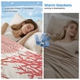 thumbnail image 2 of Red Coastal Cooling Blanket,Lightweight Breathable Summer Throw Blanket with Double Sided Cold Effect,Vintage Coral Ocean Modern Sea Abstract Picnic Blankets Bed Sheet for Hot Sleepers 60"x80", 2 of 8