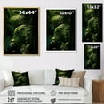 thumbnail image 4 of Designart "Embracing Palm Leaves In The Emerald Jungle I" Palms & Palm Trees Floater Framed Wall Decor, 4 of 5