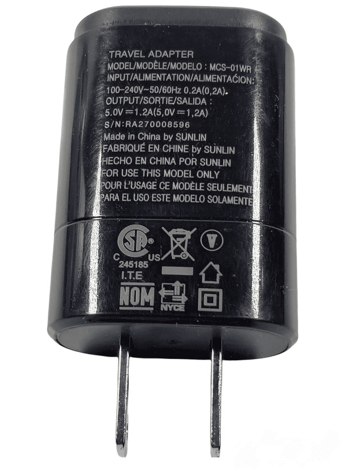 LG Universal USB AC Travel Wall Charger Power Adapter Head MCS-01WR - image 4 of 4