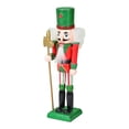 thumbnail image 3 of Figura de Cascanueces de Madera, Manualidades de Cascanueces de Pie, Decoración Navideña, Cascanueces hacha, 3 of 9