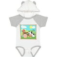 thumbnail image 3 of Inktastic Farm Animals with Cow, Chick and Pig Boys or Girls Baby Bodysuit, 3 of 5