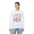 thumbnail image 4 of Women's Happy Valentine's Day Sweatshirt, Cat Dog Lover Sweatshirt, 4 of 5