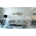 thumbnail image 2 of art Mural en Métal Requin 31"x11 Pouces, 2 of 3
