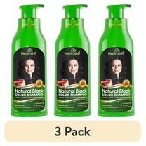 (3 pack) Herbishh Hair Color Shampoo For Gray Hair – Black Hair Dye Shampoo 3 In 1 | Ammonia-Free 500ml   Color Stain Remover | Hair Color Shampoo For Men & Women