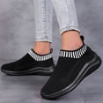thumbnail image 3 of Rokment Womens Slip on Socks Running Walking Jogging Shoes Comfortable Mesh Memory Foam Cross-Training Driving Hiking Workout Tennis Nursing Sneakers Black Size 10.5, 3 of 5