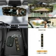 thumbnail image 7 of Yuyamidu Gold Sun and Moon Car Seat Cover Full Set with Steering Wheel Cover Seat Belt Strap Cover Trash Cans Rear View Mirror Cover Cup Coaster Keychain Wristlet Strap Car Vent Organizer, 15 PCS, 7 of 7