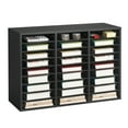 thumbnail image 2 of KFFKFF Document Divider, 27 Sections Office Postbox with Adjustable Racks, Timber Postbox Arranger Particle Board for Office, Home, Classroom Storage, Paper Organizer for Files, Documents, Black, 2 of 9