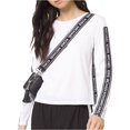 thumbnail image 2 of Camiseta básica Michael Kors Logo-Tape para mujer blanco extragrande, 2 of 2