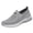 Gray, variant on Womens Lightweight Breathable Mesh Slip On Walking Sneakers Cushioned Everyday Shoes - Gray,Size 7.5