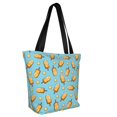 thumbnail image 2 of Fotbe Lemon Ice Cream Pattern Beach Tote,Shoulder Handbag,Spacious Tote Bag,Lightweight Travel Bag,Versatile Shopping Bag, 2 of 9