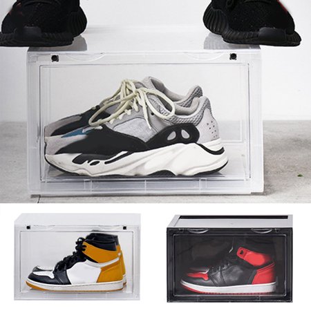 VALINK Sneaker Shoe Box Acrylic Sneaker Display Box Shoes Storage Case ...